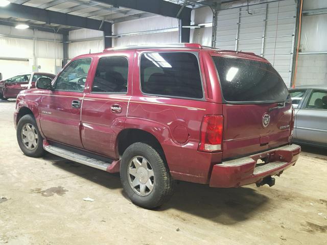 1GYEK63N34R110692 - 2004 CADILLAC ESCALADE L MAROON photo 3