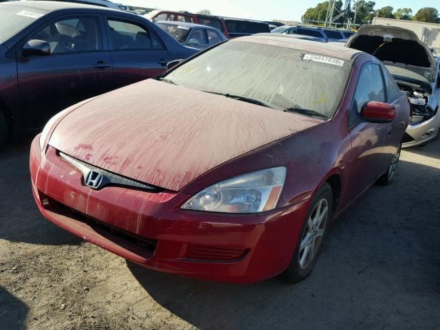 1HGCM82623A011616 - 2003 HONDA ACCORD EX RED photo 2