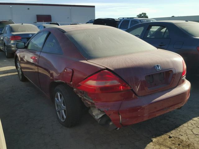 1HGCM82623A011616 - 2003 HONDA ACCORD EX RED photo 3