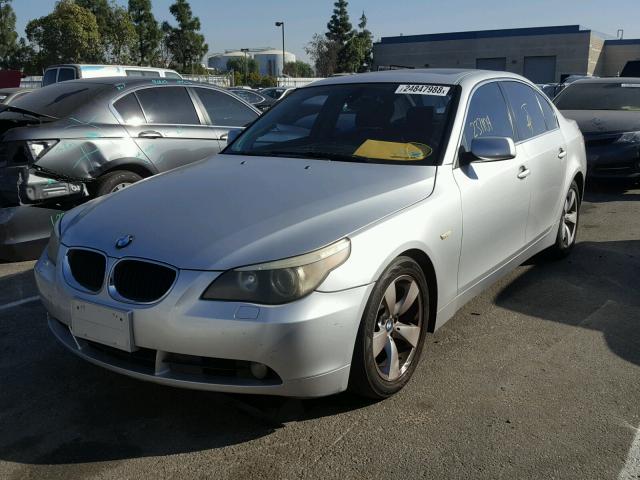 WBANE73546CM31372 - 2006 BMW 530 I SILVER photo 2