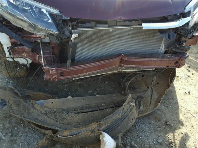 2HKRM4H51GH723226 - 2016 HONDA CR-V EX BURGUNDY photo 9