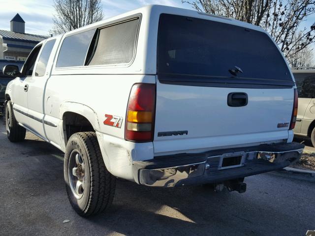 1GTEK19T5YE210935 - 2000 GMC NEW SIERRA WHITE photo 3