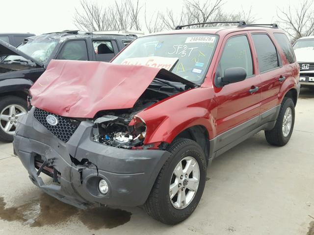 1FMCU03167KA51616 - 2007 FORD ESCAPE XLT BURGUNDY photo 2