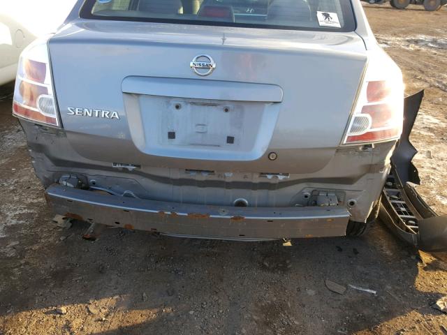 3N1AB61E08L689549 - 2008 NISSAN SENTRA 2.0 SILVER photo 9