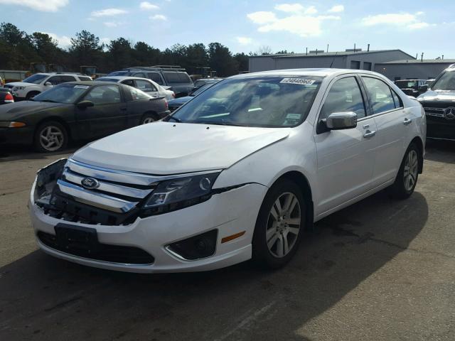 3FAHP0JA6CR293225 - 2012 FORD FUSION SEL WHITE photo 2