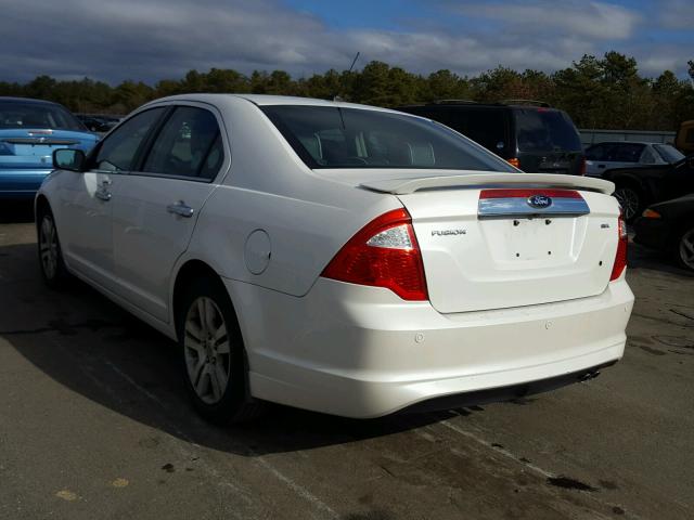 3FAHP0JA6CR293225 - 2012 FORD FUSION SEL WHITE photo 3