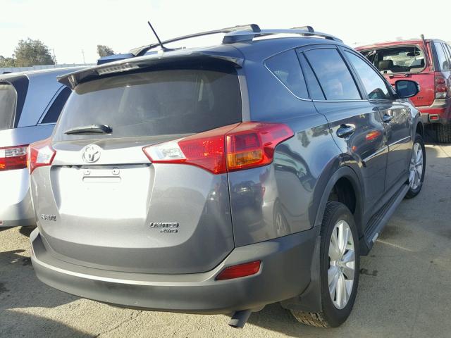 2T3DFREV1DW030084 - 2013 TOYOTA RAV4 LIMIT GRAY photo 4