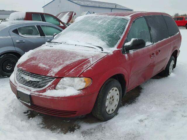 2C4GP24R93R377855 - 2003 CHRYSLER TOWN & COU RED photo 2