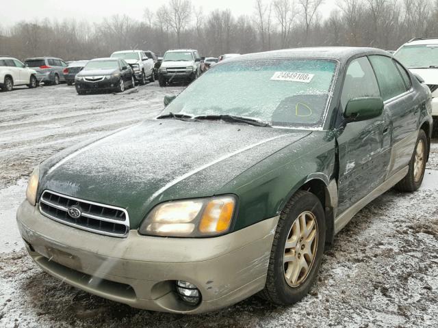 4S3BE6864Y7210139 - 2000 SUBARU LEGACY OUT GREEN photo 2