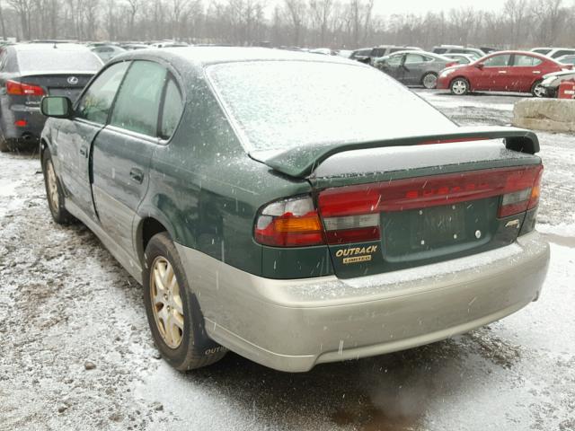 4S3BE6864Y7210139 - 2000 SUBARU LEGACY OUT GREEN photo 3