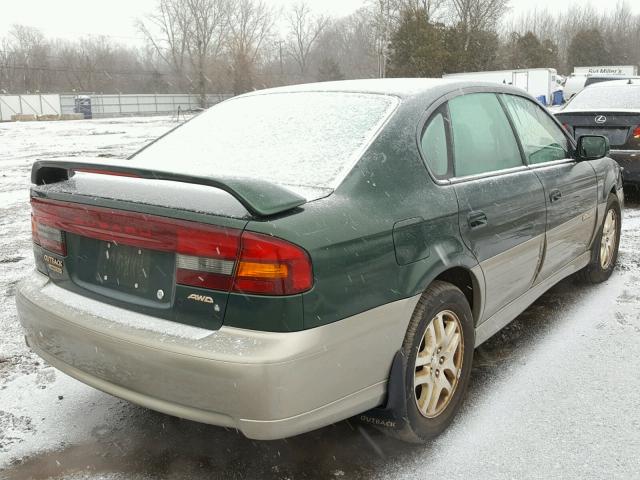 4S3BE6864Y7210139 - 2000 SUBARU LEGACY OUT GREEN photo 4