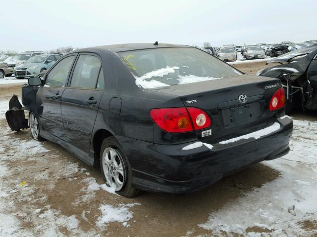 1NXBR32E13Z045756 - 2003 TOYOTA COROLLA CE BLACK photo 3