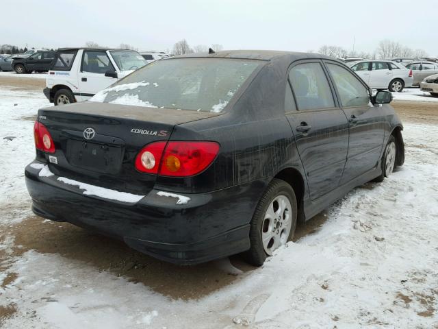 1NXBR32E13Z045756 - 2003 TOYOTA COROLLA CE BLACK photo 4