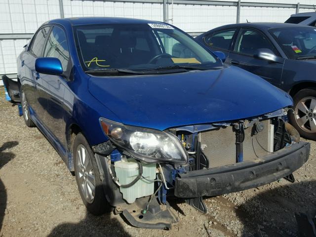 1NXBU4EE5AZ191817 - 2010 TOYOTA COROLLA BA BLUE photo 1