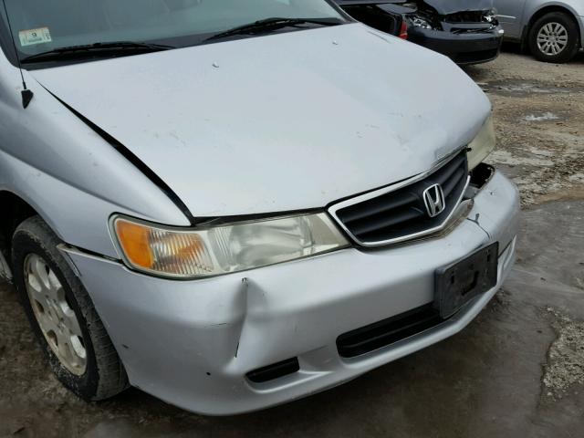 5FNRL18014B087228 - 2004 HONDA ODYSSEY EX GRAY photo 9