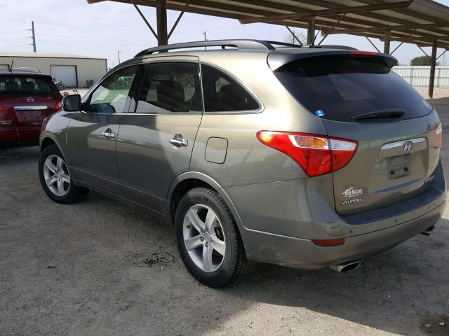 KM8NU13C47U018358 - 2007 HYUNDAI VERACRUZ G GREEN photo 3