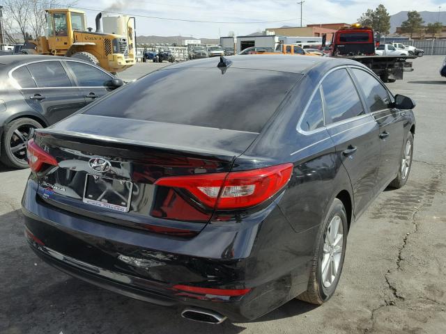 5NPE24AF3GH278575 - 2016 HYUNDAI SONATA SE BLACK photo 4