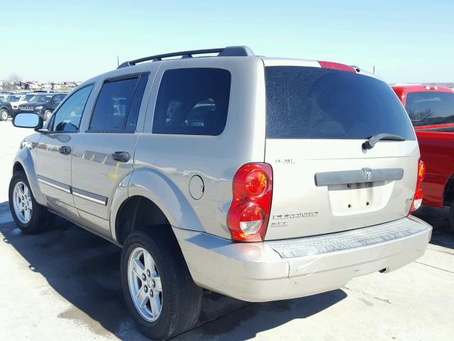 1D8HD48N38F109271 - 2008 DODGE DURANGO SL TAN photo 3