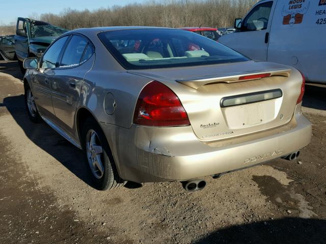 2G2WP522441328781 - 2004 PONTIAC GRAND PRIX TAN photo 3