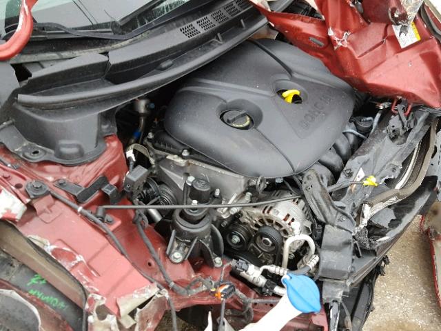 5NPDH4AE9GH777818 - 2016 HYUNDAI ELANTRA SE RED photo 7