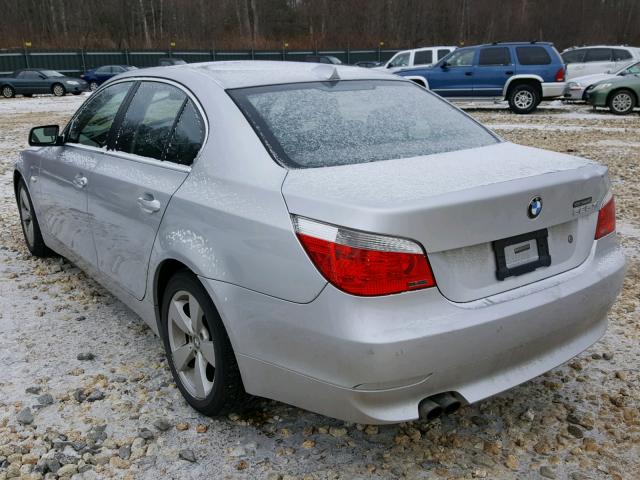WBANF33557CS39112 - 2007 BMW 525 XI Արծաթագույն լուսանկար 3