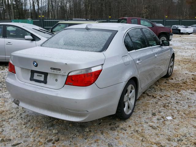 WBANF33557CS39112 - 2007 BMW 525 XI Արծաթագույն լուսանկար 4