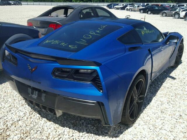 1G1YM2D76F5111392 - 2015 CHEVROLET CORVETTE 3 BLUE photo 4