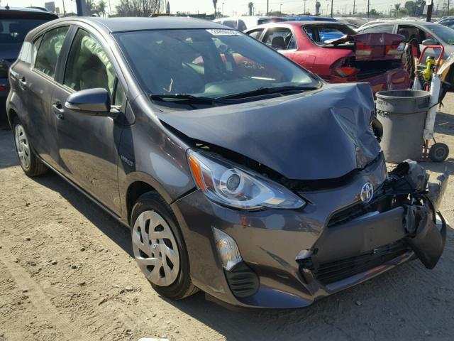 JTDKDTB31G1137460 - 2016 TOYOTA PRIUS C CHARCOAL photo 1