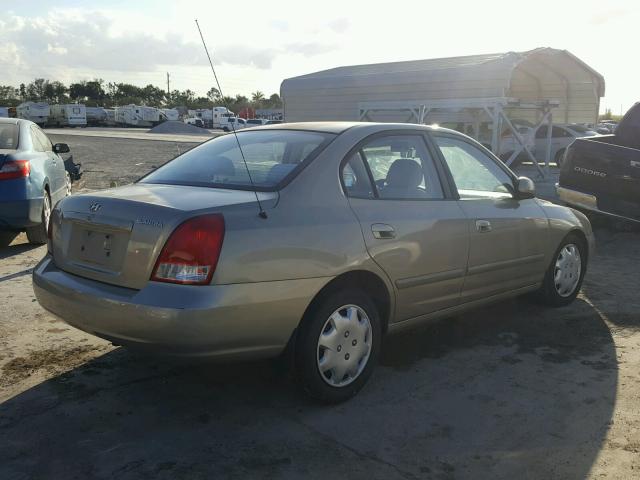 KMHDN45DX3U580565 - 2003 HYUNDAI ELANTRA GL GOLD photo 4