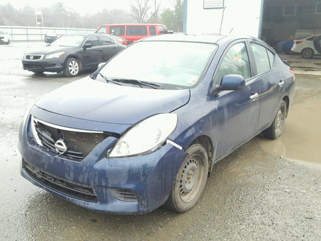 3N1CN7APXDL867551 - 2013 NISSAN VERSA S BLUE photo 2