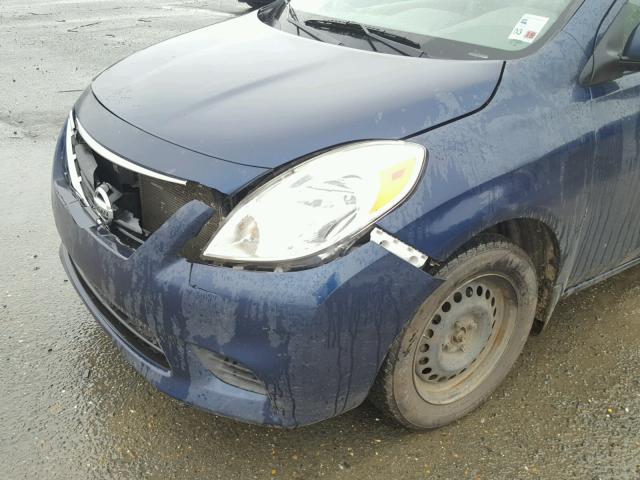 3N1CN7APXDL867551 - 2013 NISSAN VERSA S BLUE photo 9