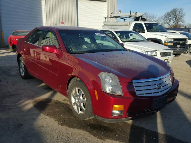 1G6DM57T370120441 - 2007 CADILLAC CTS RED photo 1