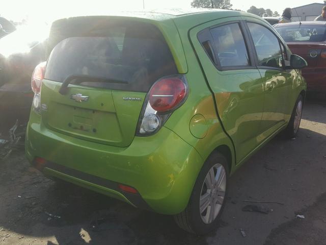 KL8CB6S93EC521962 - 2014 CHEVROLET SPARK LS GREEN photo 4