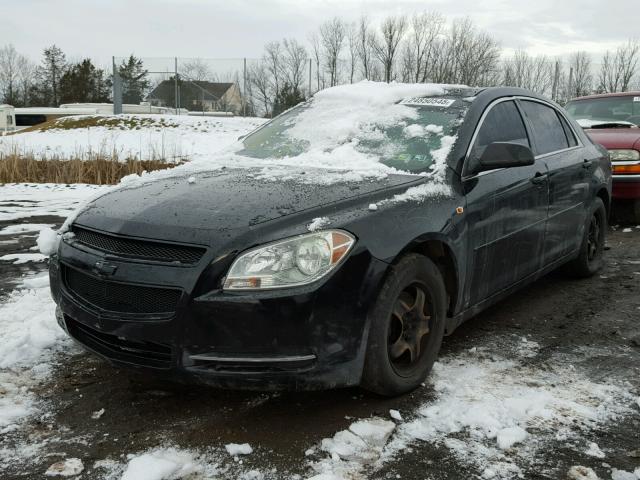 1G1ZG57B38F206972 - 2008 CHEVROLET MALIBU LS BLACK photo 2