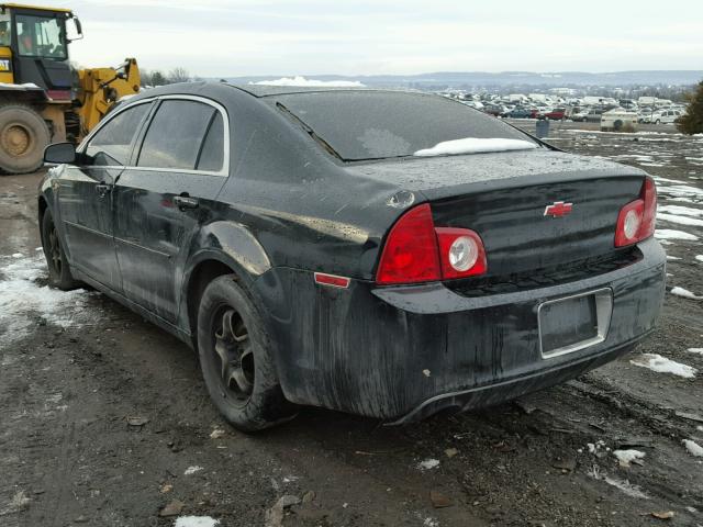 1G1ZG57B38F206972 - 2008 CHEVROLET MALIBU LS შავი ფოტო 3