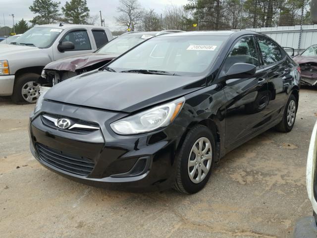 KMHCT4AEXDU424530 - 2013 HYUNDAI ACCENT GLS BLACK photo 2