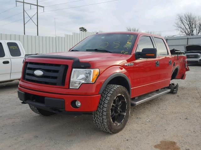 1FTPW14V59FA11644 - 2009 FORD F150 SUPER RED photo 2