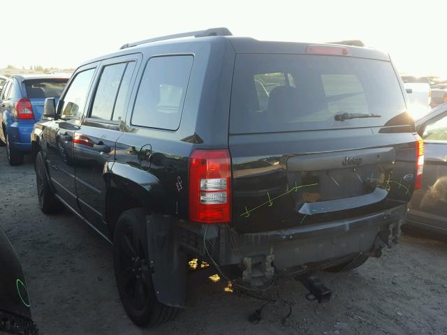 1C4NJPBA3ED703626 - 2014 JEEP PATRIOT SP BLACK photo 3