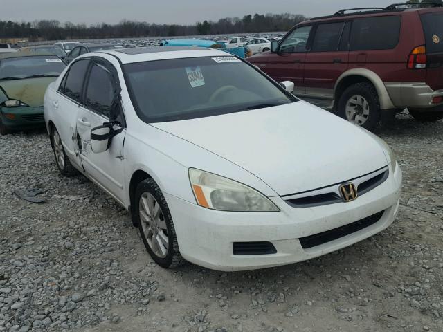 1HGCM66536A075240 - 2006 HONDA ACCORD EX WHITE photo 1