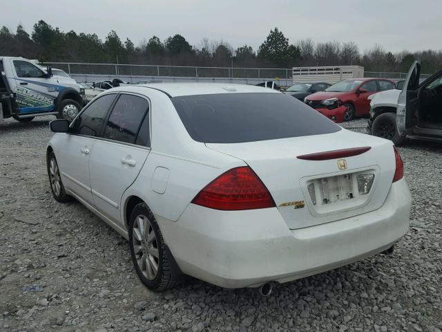 1HGCM66536A075240 - 2006 HONDA ACCORD EX WHITE photo 3