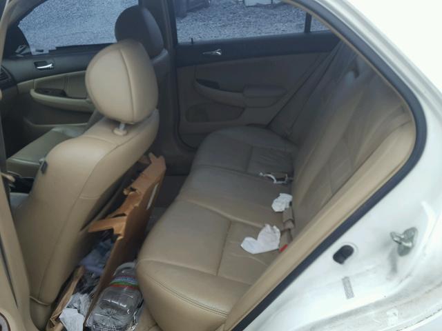 1HGCM66536A075240 - 2006 HONDA ACCORD EX WHITE photo 6