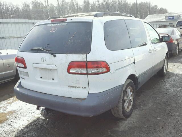 4T3ZF13C43U524091 - 2003 TOYOTA SIENNA LE WHITE photo 4