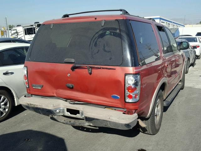 1FMEU17L2VLC12903 - 1997 FORD EXPEDITION RED photo 4