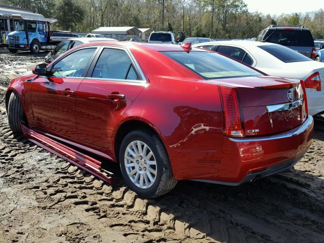 1G6DF5E53D0159170 - 2013 CADILLAC CTS LUXURY RED photo 3