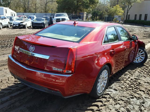 1G6DF5E53D0159170 - 2013 CADILLAC CTS LUXURY RED photo 4