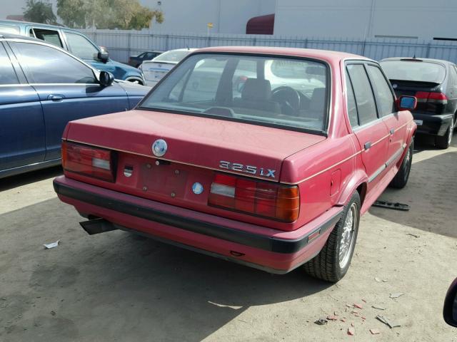 WBAAE0305KED52269 - 1989 BMW 325 IX AUT RED photo 4