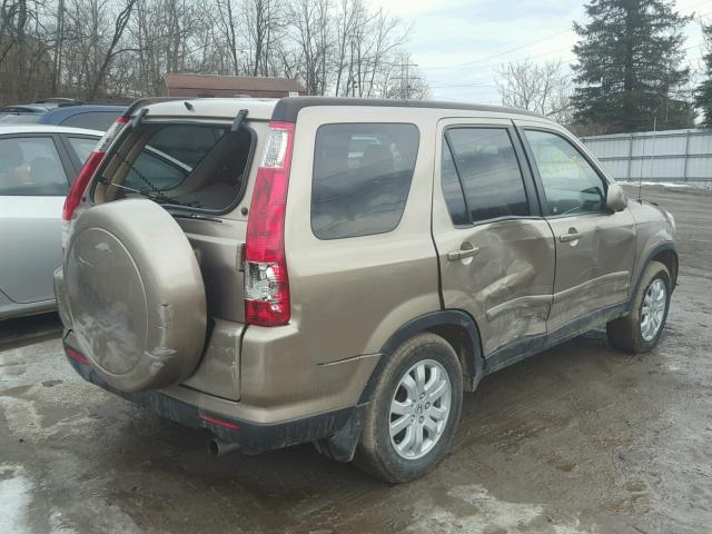 JHLRD78935C030805 - 2005 HONDA CR-V SE GOLD photo 4