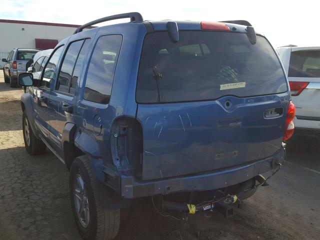 1J4GL48K53W538711 - 2003 JEEP LIBERTY SP BLUE photo 3