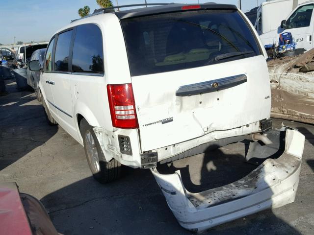 2A8HR64X38R132862 - 2008 CHRYSLER TOWN & COU WHITE photo 3