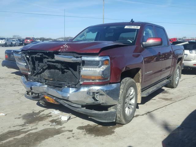 3GCPCREC7GG188048 - 2016 CHEVROLET SILVERADO MAROON photo 2